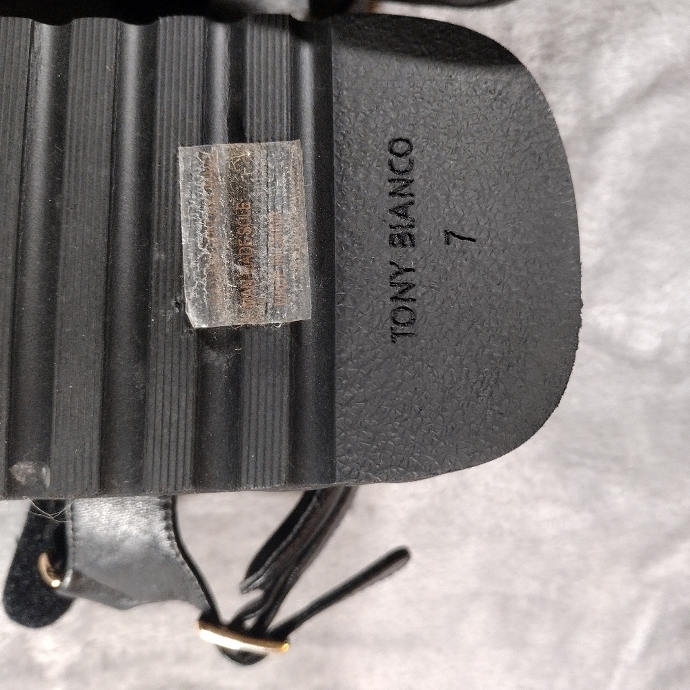 Tony Bianco Zahara Platform Sandals Womens Size  7 Black - Picture 5 of 6